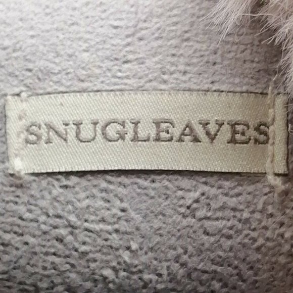 Snugleaves Womens Flat Heel Slide Slipper Cushioned Grey‎ Faux Fur Sz Med 7-8 - Picture 8 of 9